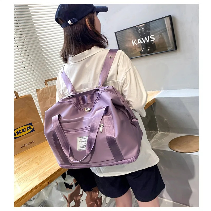 Large Capacity Expanding Double back Travel Bags Luggage Organizer Bag Handbag Waterproof Foldable Travel Clothes Storage Bag 250224
