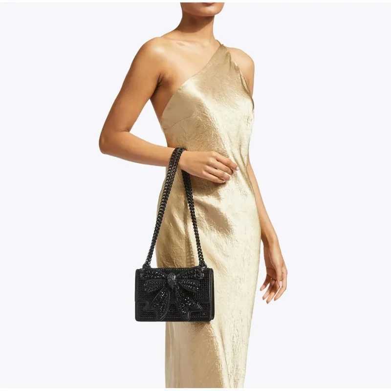 Small Designer Brand Bow For Women 2025 Fashion Bag Butterfly Hot Set Dias Mini Chain Shoulder Crossbody Bags Flapc250222