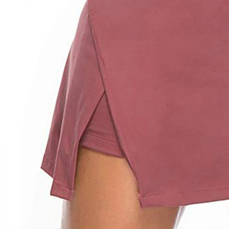 TwoPiece Hakama Skirt Womens Solid Active Performance Skort Lightweight for Running Tennis Golf Sports Mini 250226