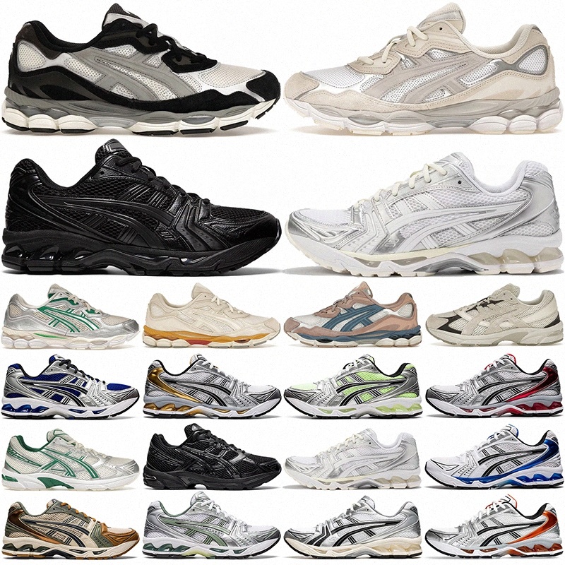 free shipping designer running shoes nyc 14 mens sneakers 1130 women trainers flat bottom Black White Pure Silver Cream Pink outdoor asicis chaussures big size 47