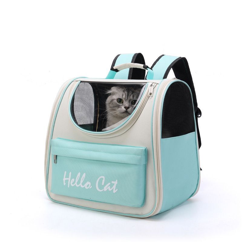 Cat Outdoor Portable Dog Large Capacity Fashionable Letter Backpack Comfortable And Breathable Pet Bag