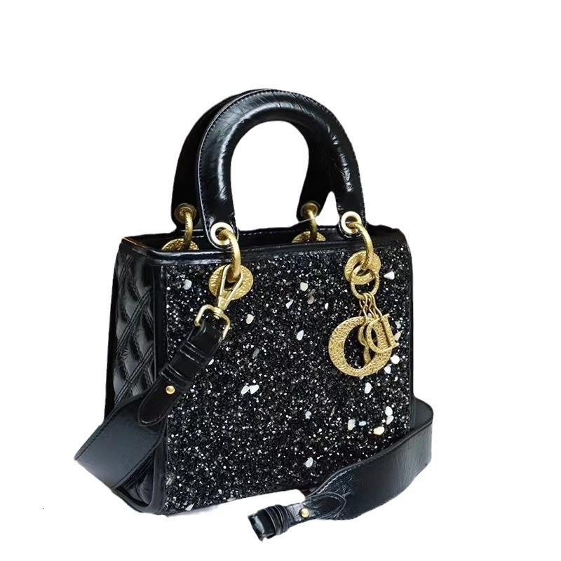 hot Designer bag women's handbag brand new Dia embedded leather Diana fashion shoulder crossbody