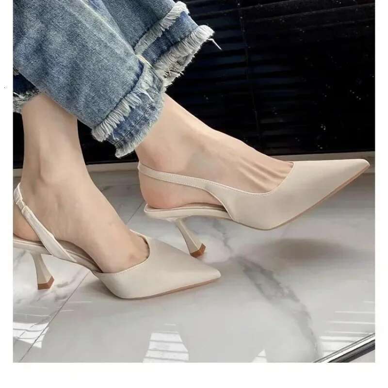 New Summer Fashion Pumps Pointed Toe High Heels Shallow Women's Sandals Shoes for Women atos Mujer