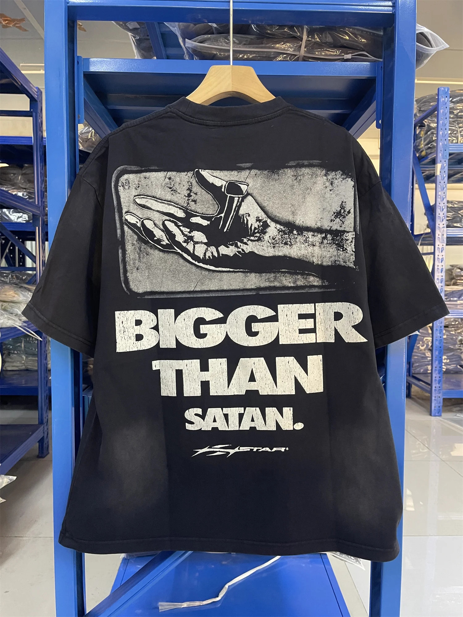 Arrival HELLST- Saviors Print High-Street Wear Full Cotton Quality Tops T-Shirt 250227