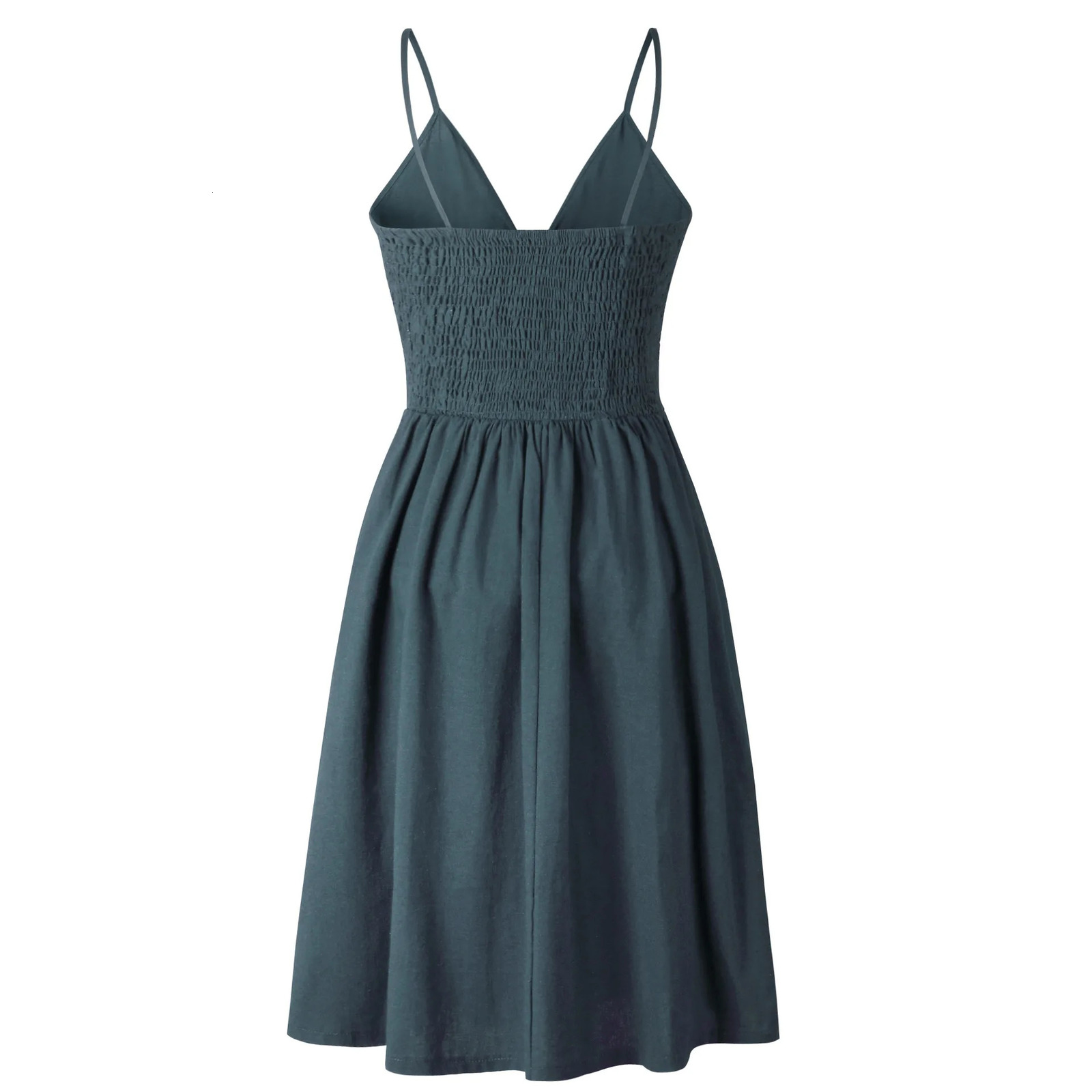 Red Spaghetti Strap Buttons Casual Dress Bow Backless Midi Dresses Sexy Summer Women Dress Sundress Female Vintage Dresses 250226