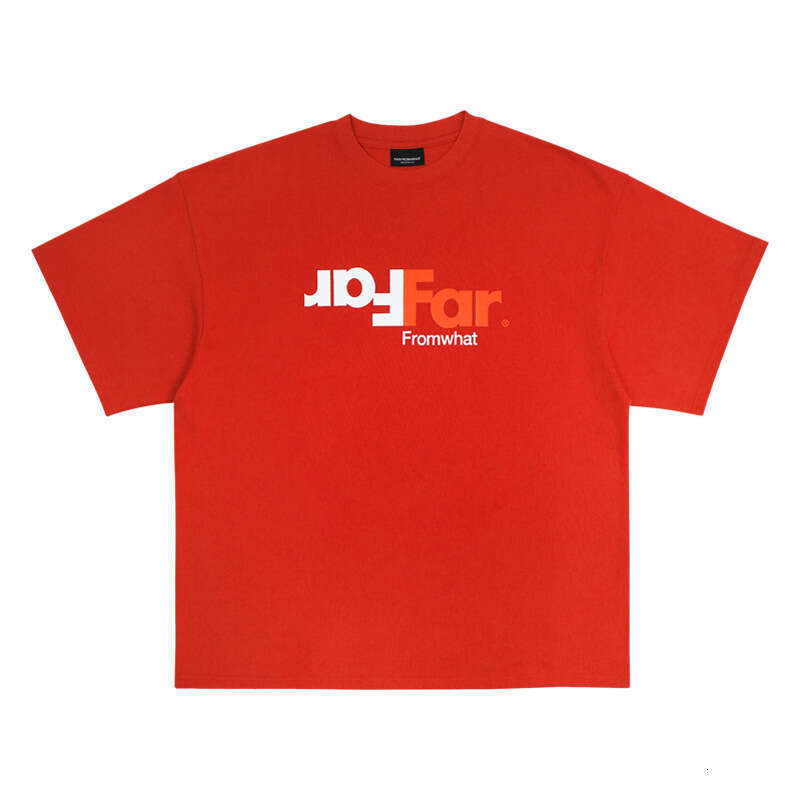 Minority fashion brand Far Archive letter printed Vibe style street hip-hop men's and women's loose short sleeved T-shirt