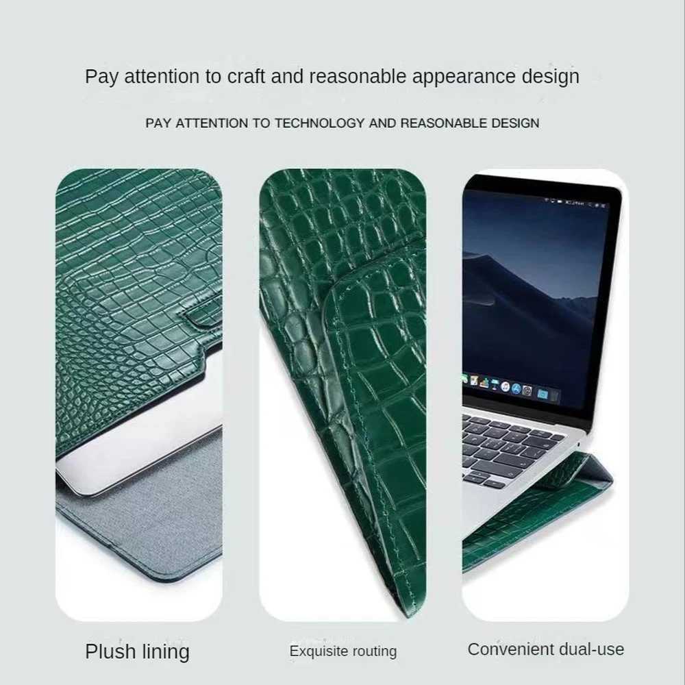 Laptop Sleeve for Macbook Air 13 Case 11 13 15 Pro 13.3 15.4 Retina Unisex Sleeve Envelope Fundas PU Leather Laptop Sleeve Pouch Z250224