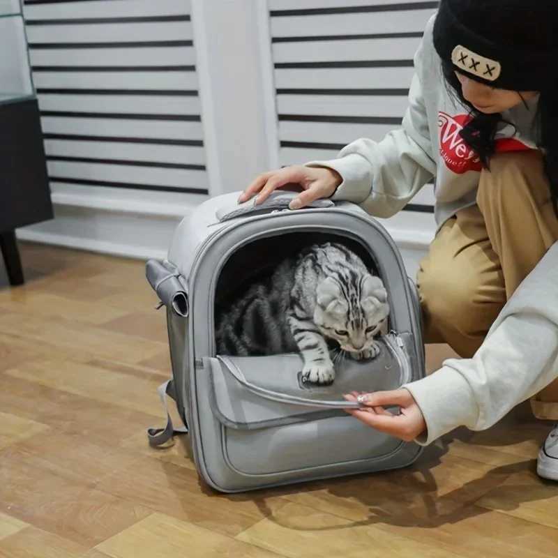 Pet Backpack Outdoor Large Cat Backpack Transparent Cat And Dog Supplies Capsule Breathable Carrying Bag Backpack Home 250205