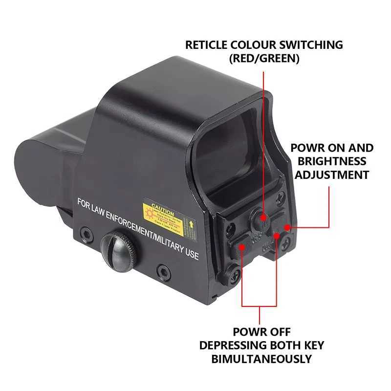 Tactical High Quality G33/G43/G45 3X 5X Magnifier Optical Rifle Scope w/ Switch Side STS Quick Detachable Mount Perfect X250228