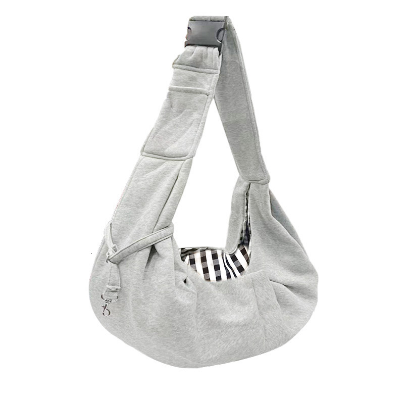 Foldable pet solid color single shoulder breathable portable outdoor dog cat bag