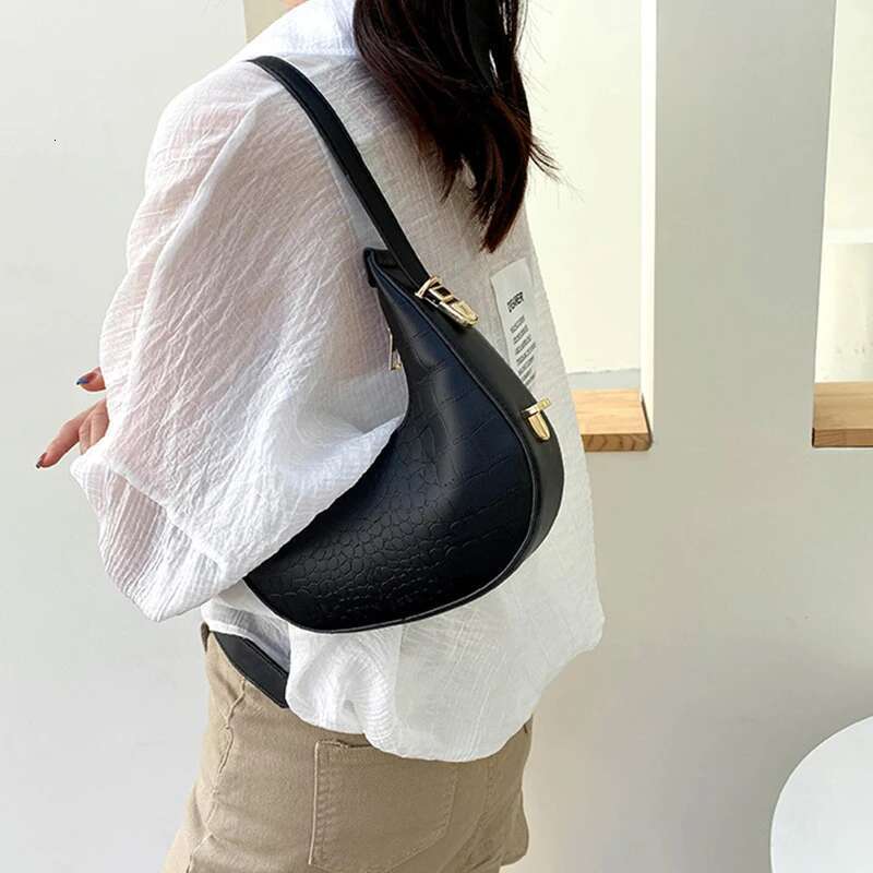 PU Leather Design Shoulder Hobo Women Small Clutch Handbag Purse Female Underarm Bag Fashion Travel Shopper Totes