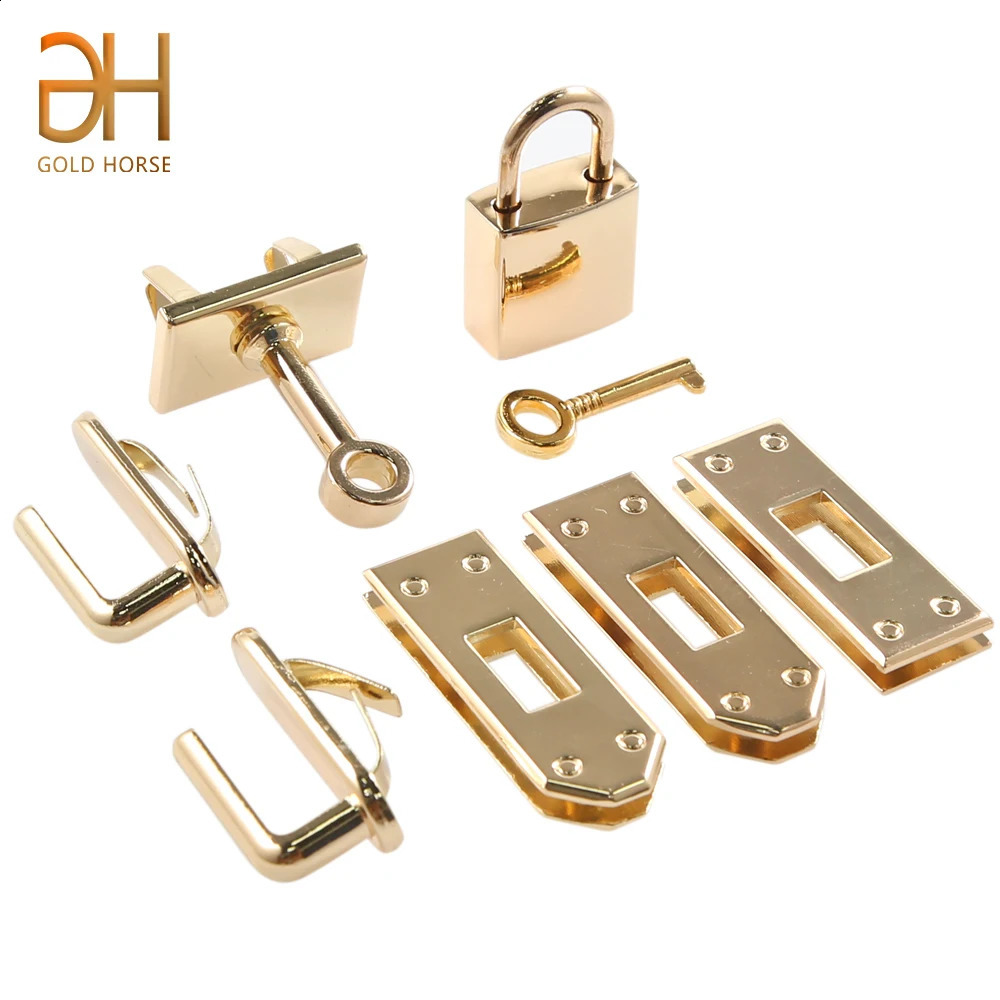 7pcs/set Metal Clasp Lock Lockbutton for Women Handbag Shoulder Bag Purse DIY Accessories 250228