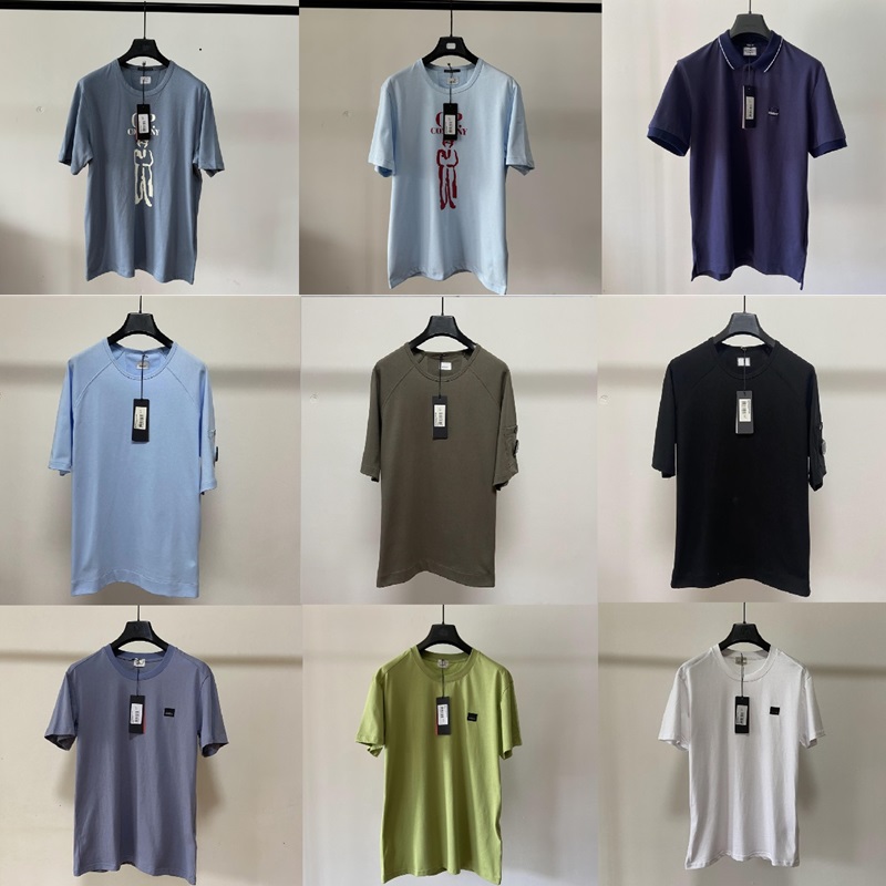 Designer shirt Mens T Shirt one lens shirts Men Womens Shirts Fashion CP Tshirt Letters Casual Summer Short Sleeve with mobile badge