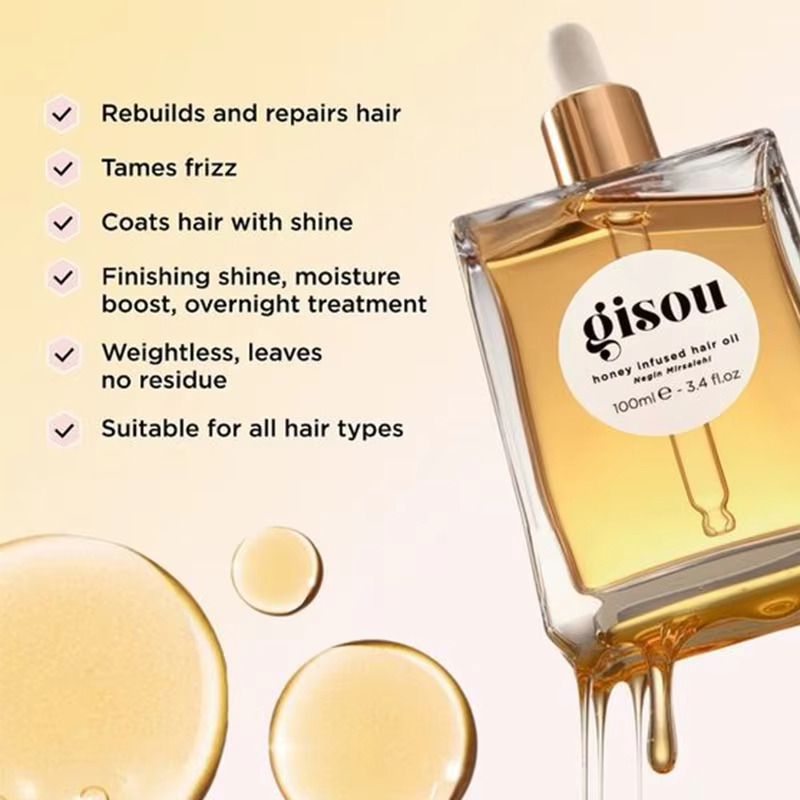 Gisou honey infused 20ml 50ml shine Enhancing Smoothing & Straightening hair essential oil women styg spray