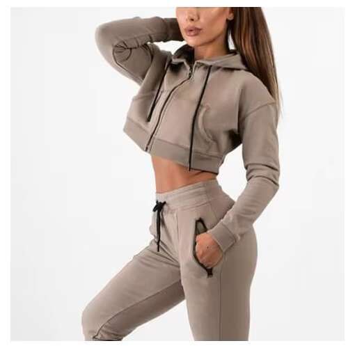 High Quality New Style Wholesale Hot Long Sleeve Lady Top Pullover Crop Hoodies For Women
