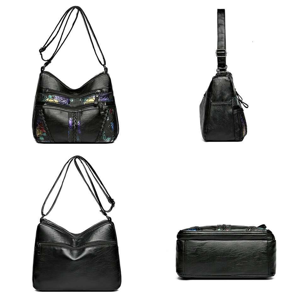 Designed High Quality Soft Leather Ladies Shoulder New Fashion Multi-Pocket Crossbody Bags For Women Handbags Purses