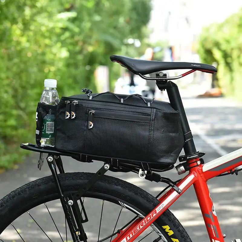 Ship from US Road Cycling Saddle Bag Motorcycle Seat Storage Pouch Large Capacity For Cyclists Electric Scooter Backseat Pack 250228FBB