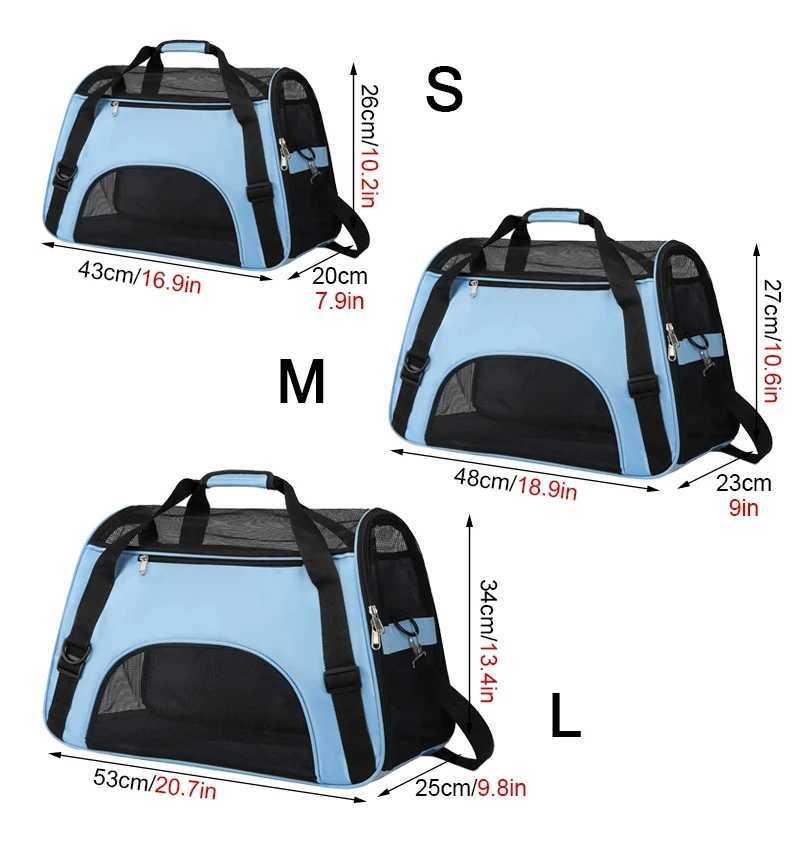 Portable Dog Cat Carrier Bag Pet Puppy Travel Bags Foldable Cats Handbag Travel Pet Bag Transport Bag 250205