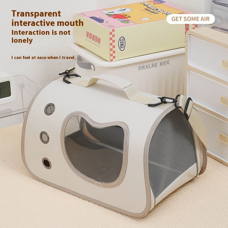 Pet Portable For Going Out Crossbody Car Small Breathable Large Capacity Side Opening Single Shoulder Cat And Dog Bag