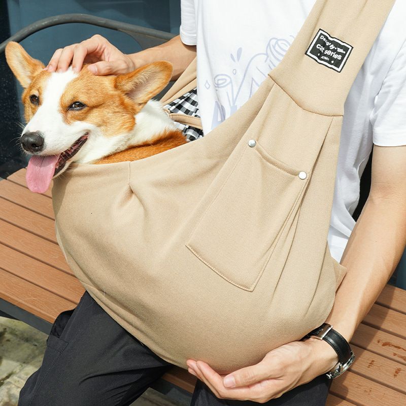 New pet weighing 13 pounds, portable foldable mesh for shopping, breathable and lightweight crossbody cat bag