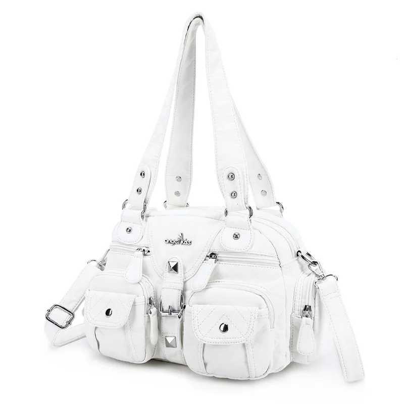 Angel Bag Wen Small Handbags Sahel Top-handle Handbag PU Shoder Bag 8x11 Dumpling Pack Tree-pockets Shoder Bags Z250514