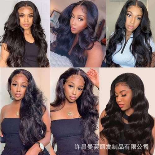 HD Front Lace Wig Front Lace Wig Women S Black Big Long Curly Hair Synthetic Full Head Cover Body Wave Wigs
