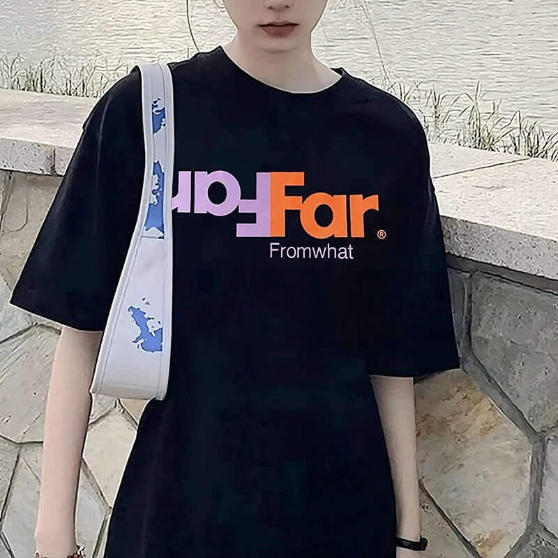 Minority fashion brand Far Archive letter printed Vibe style street hip-hop men's and women's loose short sleeved T-shirt