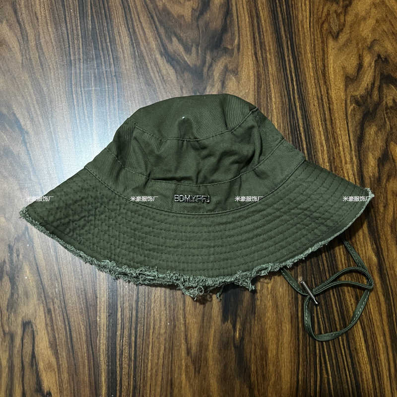 Wide Brim Hats Bucket Hats Korean style fashionable fringed letter large eave fisherman hat for women sun shading rope outdoor leisure hiking sun prot