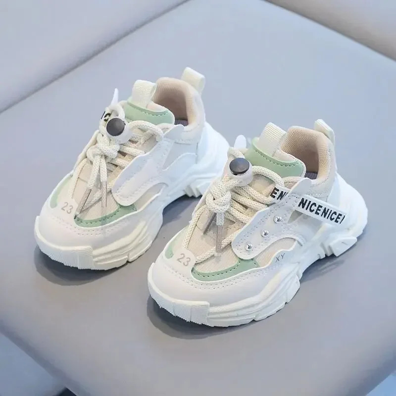 For Ages 1-3 Spring and Autumn Baby Walking Shoes Sports Shoes Boys Anti Slip Sports Shoes Girls Soft Soled Mesh Shoes 250227