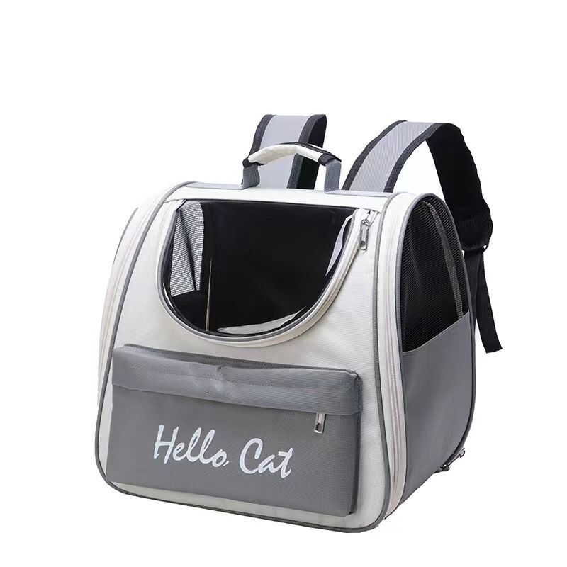 Cat Outdoor Portable Dog Large Capacity Fashionable Letter Backpack Comfortable And Breathable Pet Bag