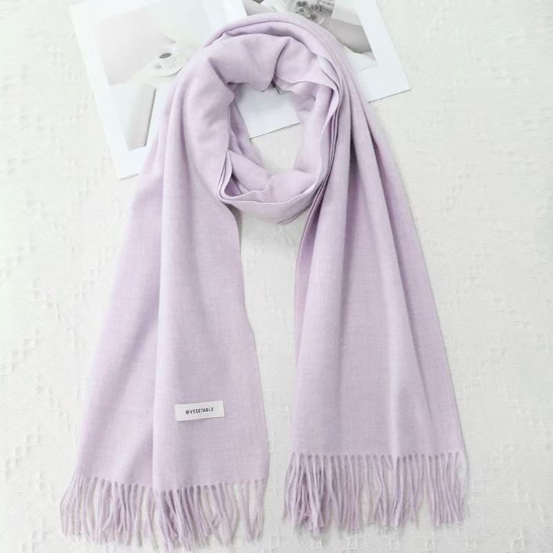 T195 new wool scarf for women, thick and warm in winter, large neck scarf, Korean style, shawl, high-end outer wear