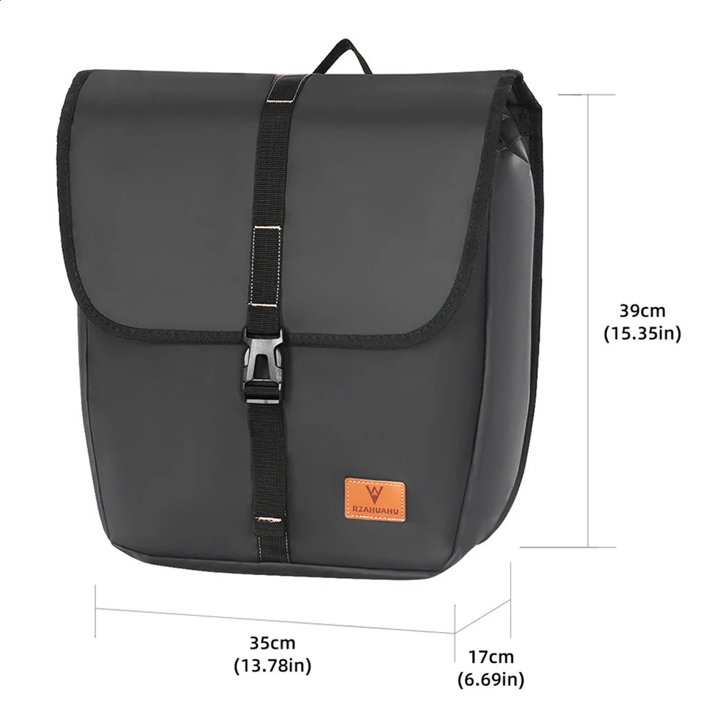 Ship from US Waterproof Bicycle Rear Seat Bag Multifunctional Bike Rack Trunk Pannier with Handle Large Capacity Cycling Tail Saddle Bags 250228FBB