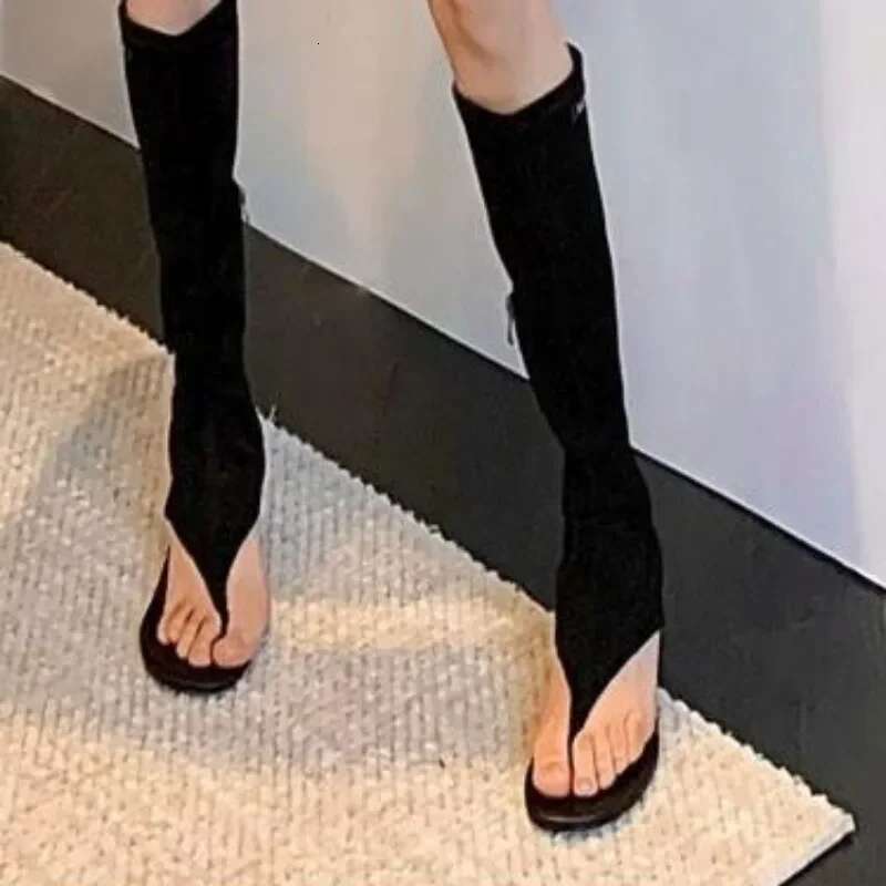 SandalsSexy Stiletto Heel Long Slim Shoes Fashion Elegant Pinch Toe Banquet Women Boots New Versatile Trendy Sandals