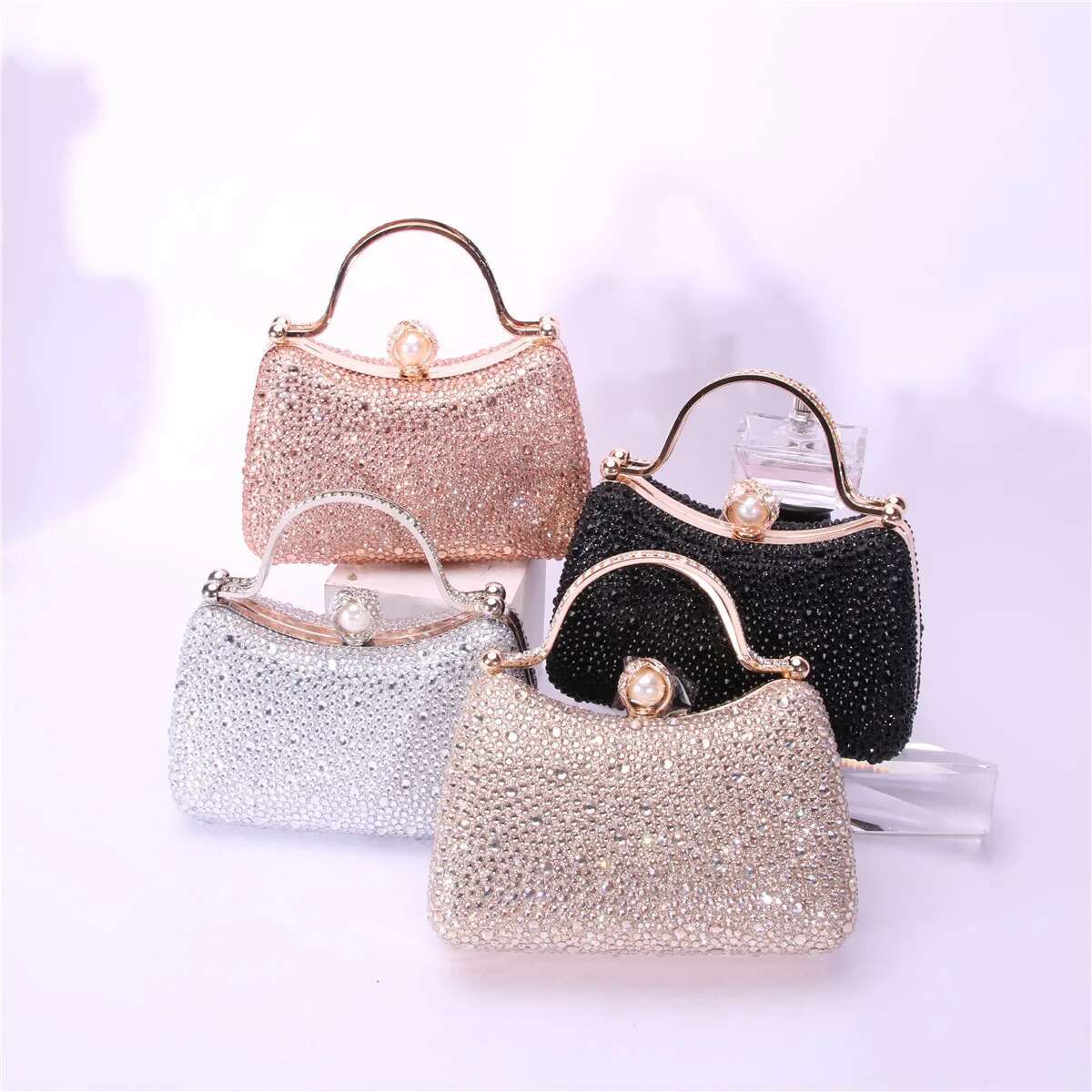 Fashion Full Dia Bag Glitter Dinner Party Haute Chic Ladies Clutch Bag