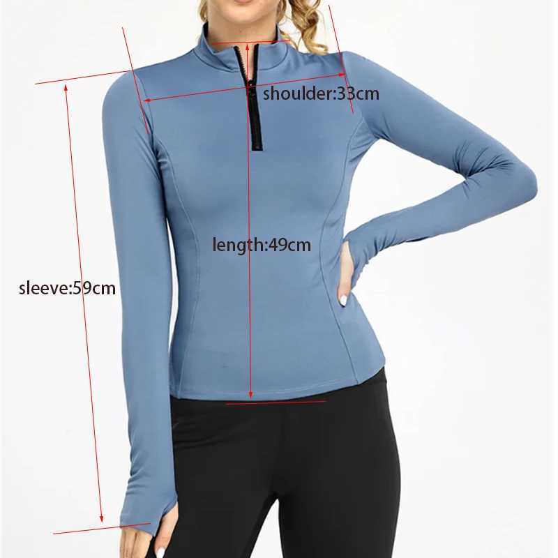 Aiithuug Yoga Long Sleeve Quater Zip Yoga Long Sleeve Half Zip Yoga Shirt Sports Long Sleeve Quater Zip Women Gym Shirt ZipperXJ250228