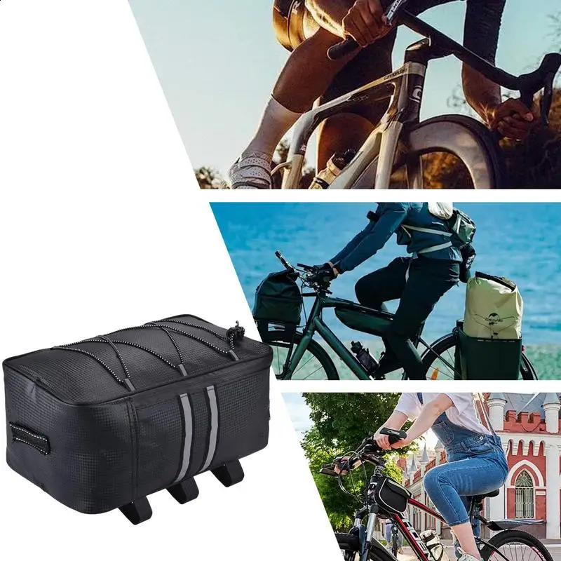 Ship from US Saddle Bag Cycling Electric Scooter Seat Pouch With Reflective Strips Backseat Storage Pack For Outdoor 250228FBB