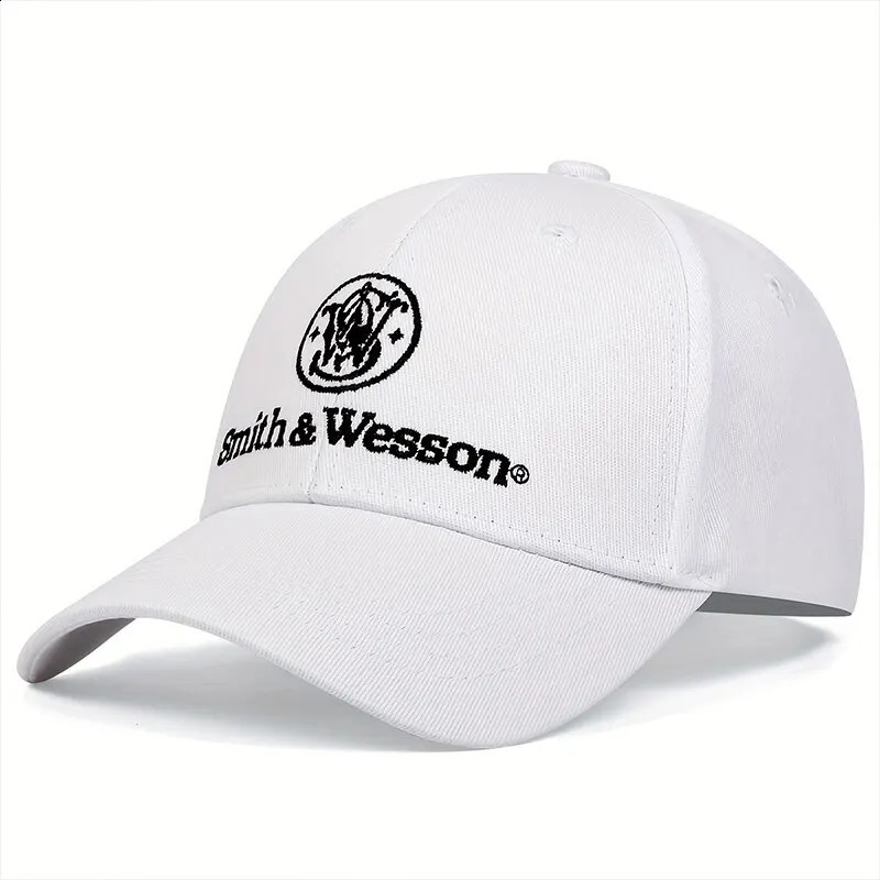 Fashion Smith Wesson Embroidery Hip Hop Hats Outdoor Adjustable Casual Baseball Caps Sunscreen Hat 250218