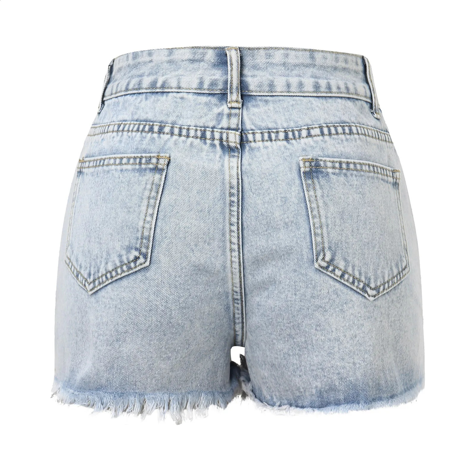 Womens jeans shorts Casual Summer Fashion Ripped Jeans pants with holes washed color HighWaisted Denim Shorts 2024 250228Z