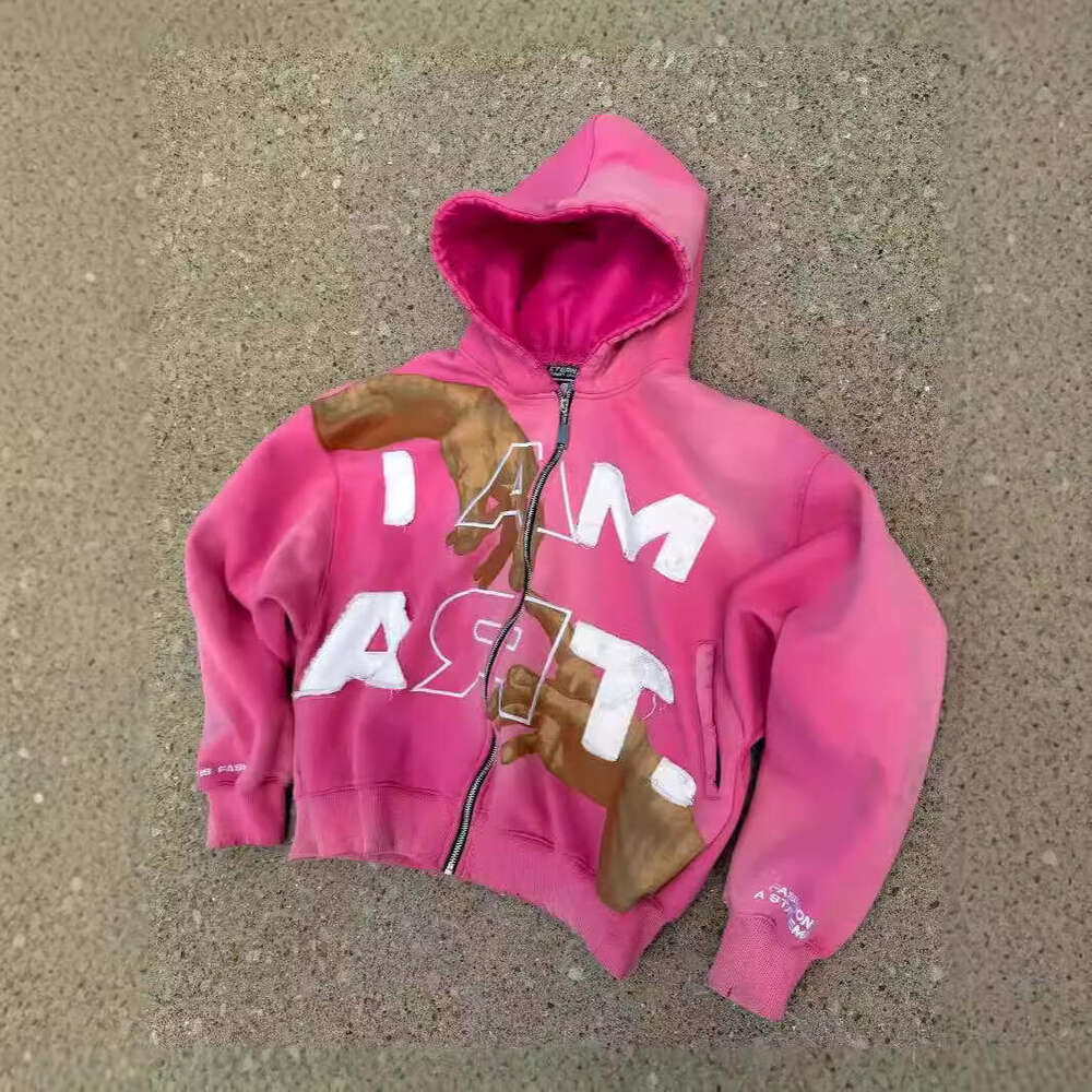 American street hip-hop Y2K Harajuku joins hands with colorful letter printed men's women's autumn and winter loose hoodies gift for man