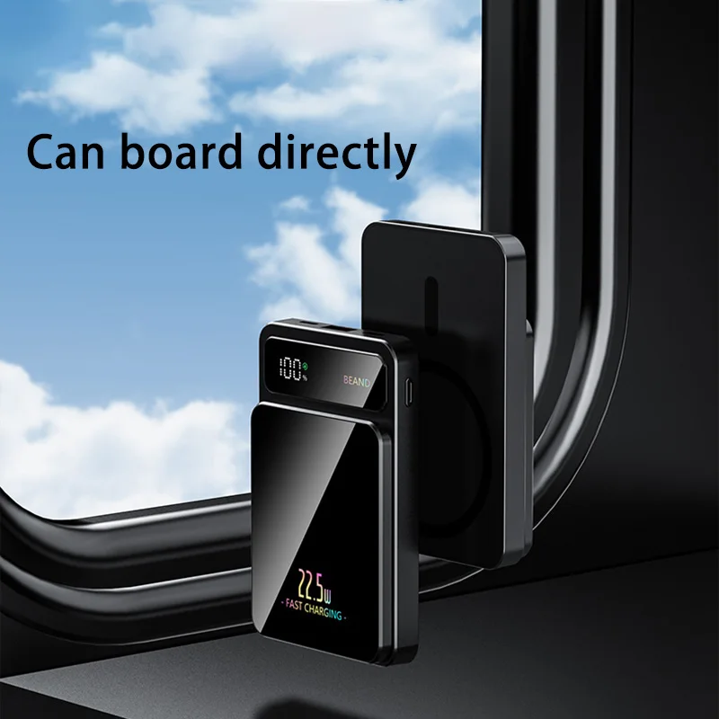 20000mAh Magnetic Wireless Power Bank Portable External Battery Fast Charging PowerBank For iPhone Samsung Huawei