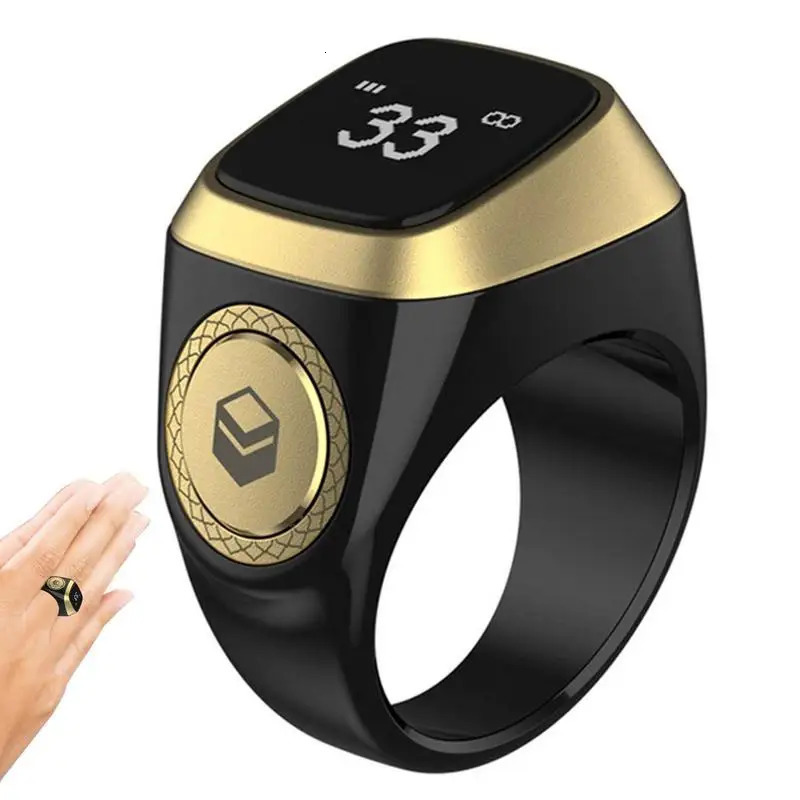22/18mm Iqibla Smart Tasbih Tally Counter for Muslims Zikr Ring Digital Tasbeeh 5 Prayer Time Vibration Reminder Waterproof 250227