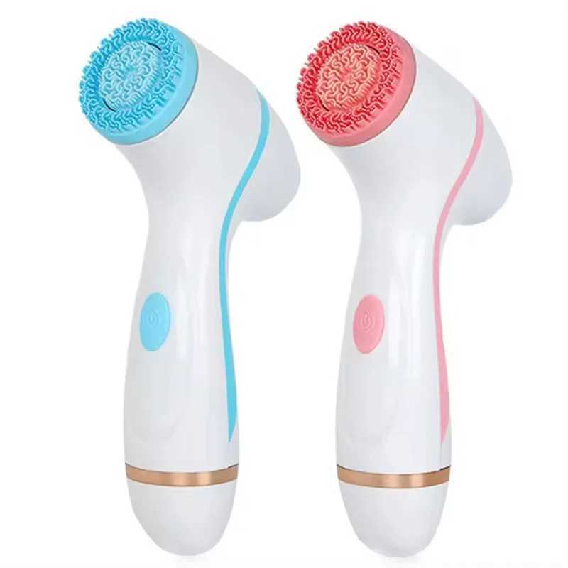 Facial Cleansing Brush Face ScrubberBattery version Spin Cleanser Device Waterproof Cleaning Exfoliation Rotating Spa Machine W250228