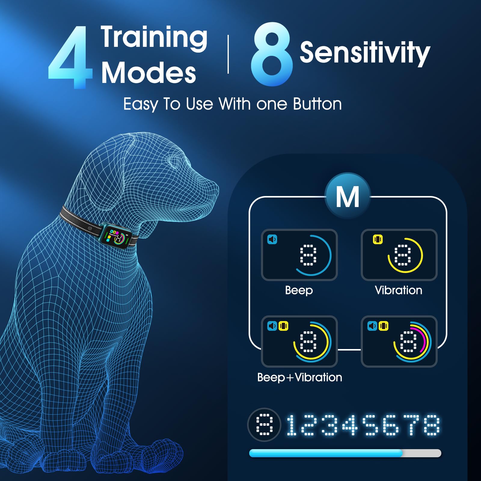 ,Smart Bark Collar,Rechargeable Anti Barking