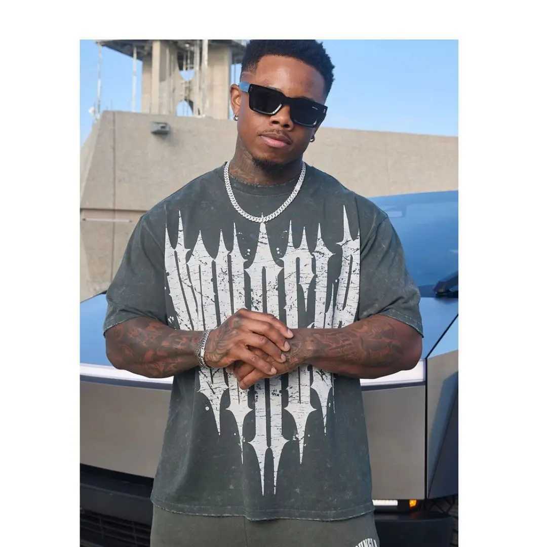 YA T-shirts Men Summer New Sports Leisure Cotton Round Neck Fashion Loose And Comfortable Clothing Gym Running Shirts manT250227
