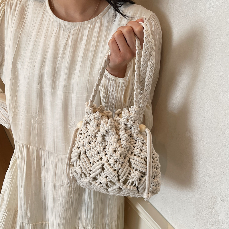 Weaving straw woven for women's spring and summer versatile 2025 new fashionable small popular crossbody bucket bag, beach bag #swissmilitary