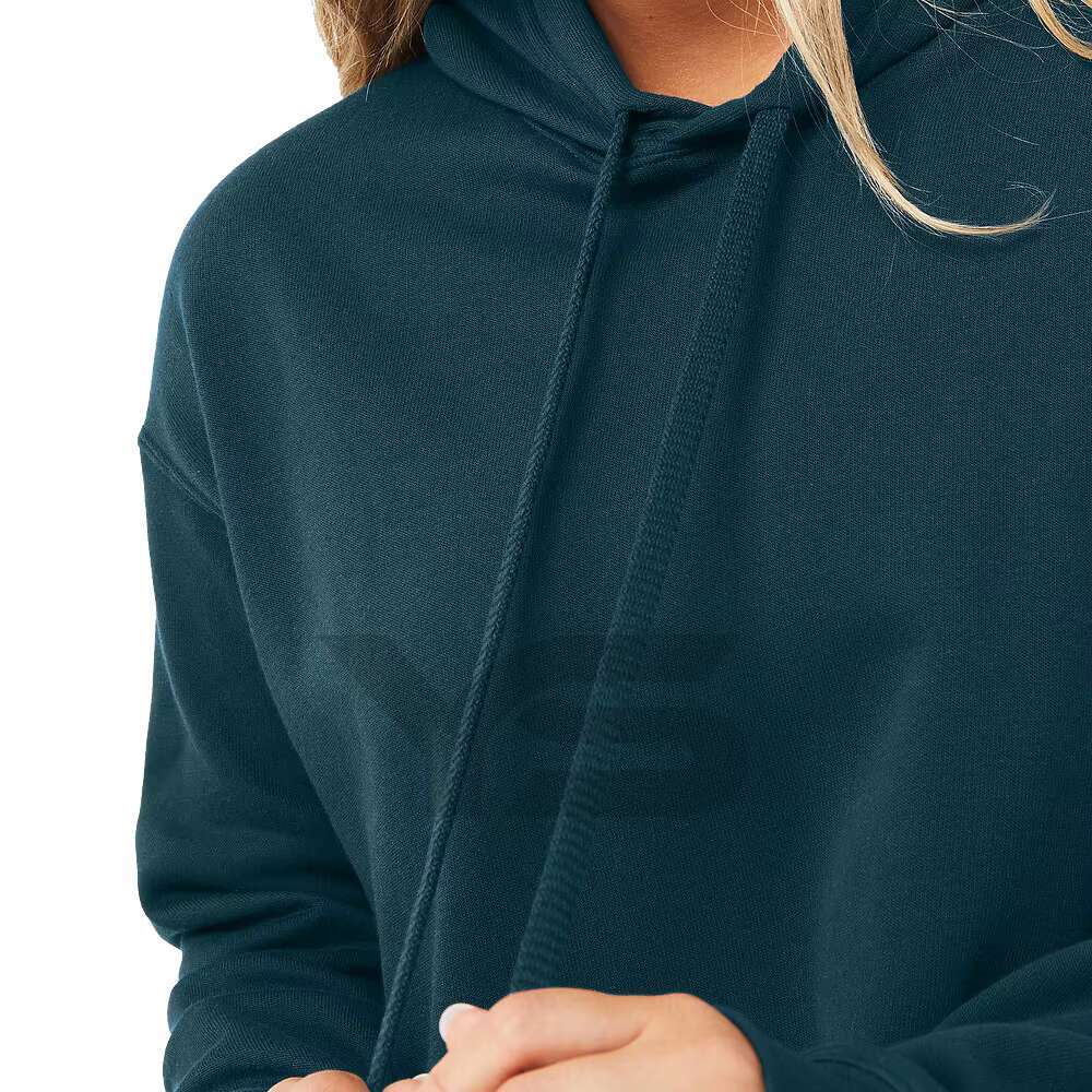 High Quality Oversized Crop Hoodie Autumn And Winter Thick Hooded Sweatshirt Loose Casual Women's Custom Hoodies