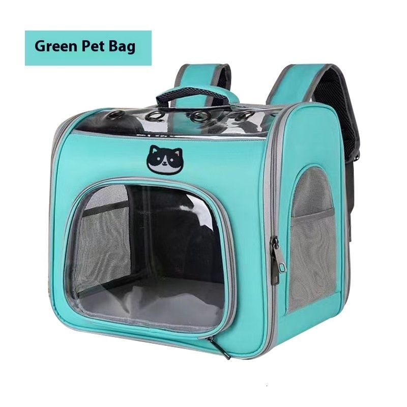 Pet New Solid Color Casual Trend Portable Dog Bag Large Capacity Breathable Cat Backpack