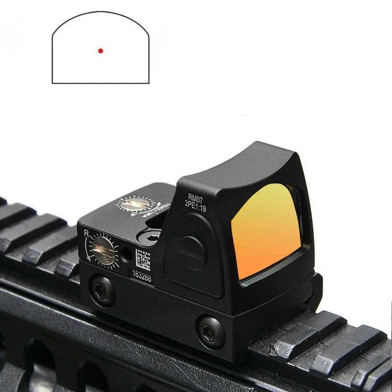 Mini RMR Red Dot Sight Collimator Rifle Reflex Sight Scope fit 20mm Weaver Rail Airsoft / Hunting Rifle Triangle x Dot x X250228