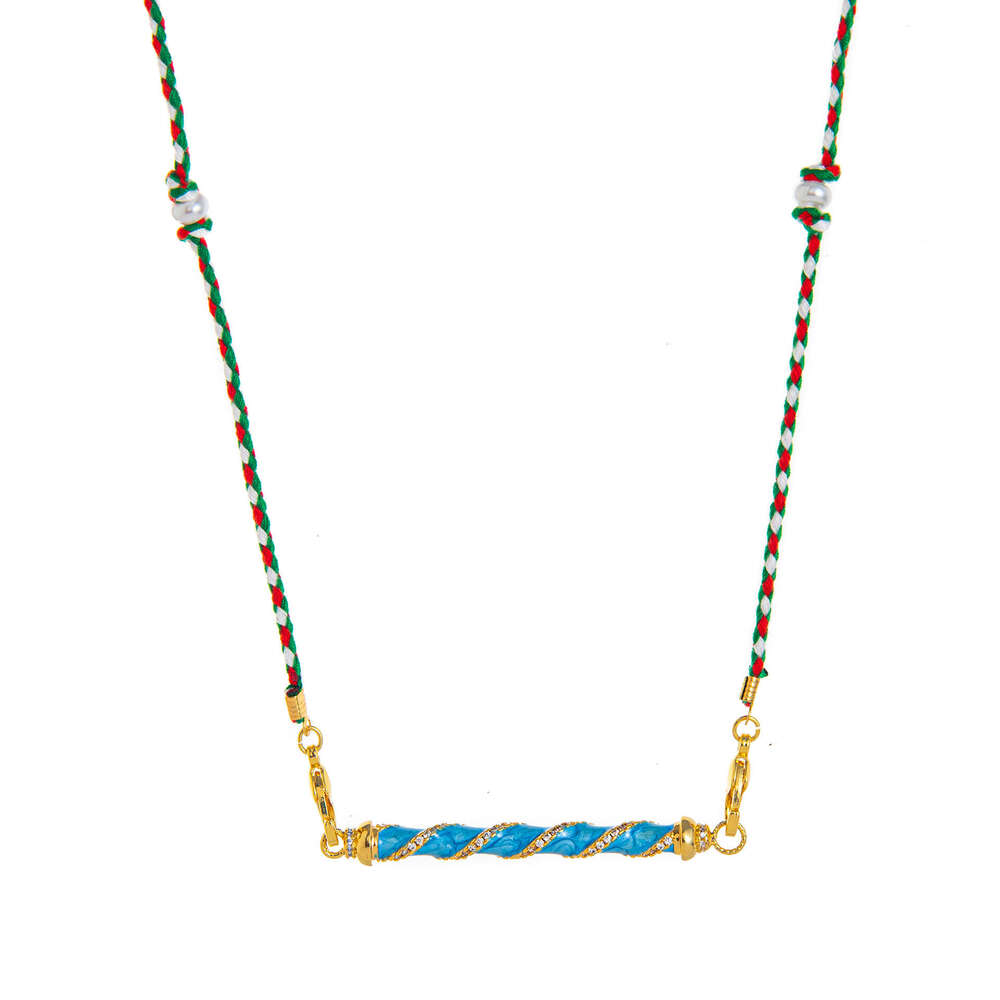 Hot selg Tarot Card Cone Pendant Colored Necklace for Boys, Gold Plated and Color Preserved