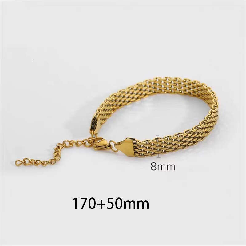 Women's Designer Collarbone Weave Bracelet - Thick Titanium Steel Snake Bone Chain Jewelry